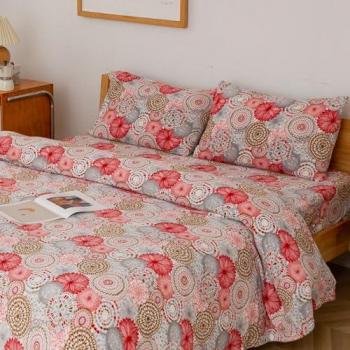 Juego de Sabanas Coralina Winter Comfort: 4 Piezas, Fundas, Bajera y Sábana Encimera