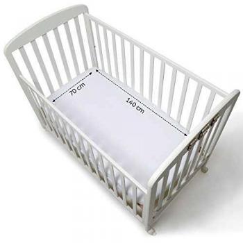 Draps-housses pour lit d'enfant de 70 x 140 cm avec design jungle en coton 100%