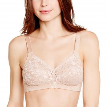 Triumph Women's Delicate Doreen Non-Wired Bra in Beige, 42E UK