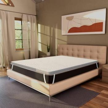 Miasuite - Topper Memory Foam 140x190 - alto 5 cm, a portanza differenziata, sfoderabile