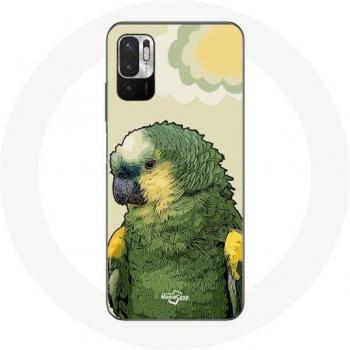 Poco M3 Pro Amazon Parrots Green Cover