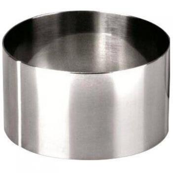 Scatola da 6 u. di Anello Impiattare Rotondo Acciaio Inox 9X4,5 Cms - ibili 716009