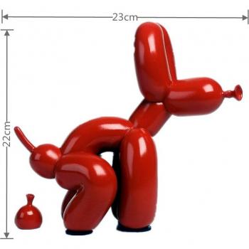 Cute Shiny Balloon Dog Statue Art Sculpture