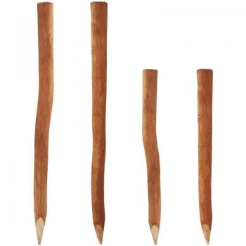 Empalizada Pine 10 Postes de Madera 1,05 m