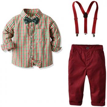 Vestimenta Juvenil de Cuadrícula con Pantalón