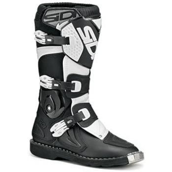 Sidi Flame Botas de Motocross para Niños - Negro Blanco (40)