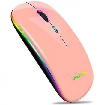 LED Rechargeable Dual Mode Mouse for Laptop, PC, Mac OS, Android, Windows
