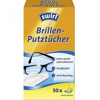 Brillenputztücher mit Anti-Beschlag-Effekt - 50 Stück