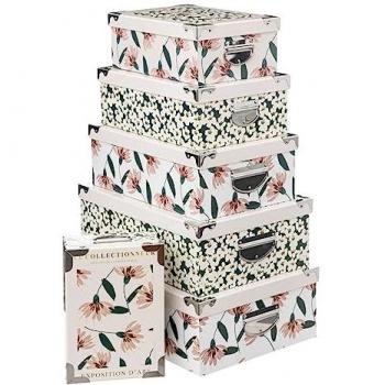 5five - 6 boîtes coin métal collectionneur rose