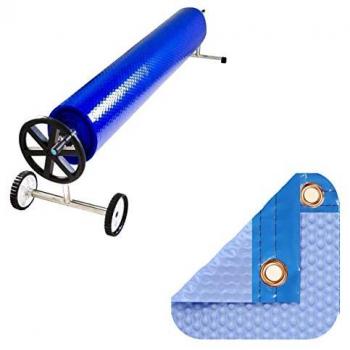 Cubierta de protección invierno para piscina 3 x 5,5 m gris