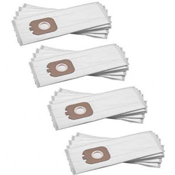 VHBW 20x Microfleece Vacuum Cleaner Bags Compatible with Rowenta Comfortline Models 7416 IA, 7426 IA, RH7403 IA, RH 7456 - 30cm x 13cm, White