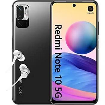 Xiaomi Redmi Note 10 5G Smartphone + Kopfhörer - 64GB, 4GB RAM, 48MP Triple-Rückkamera, 8MP Frontkamera, Dual SIM, Android 11, Graphite Gray