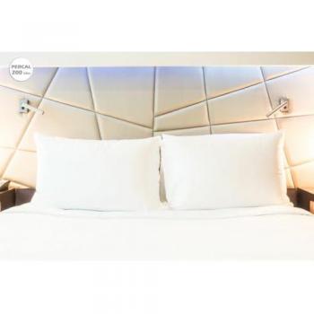 Funda de almohada Iris Premium Blanca 200 Hilos para Cama de 150/160 cm (Pack de 2)