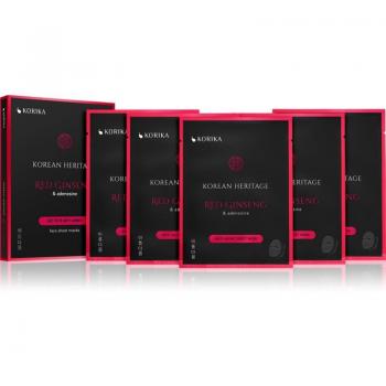 Coffret KORIKA Ginseng Rouge & Adénosine – Masques Visage Anti-âge