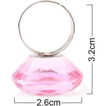 Anneau de doigt en cristal pour faux-cils