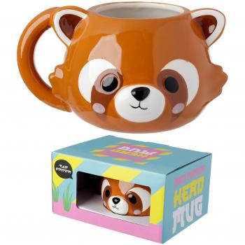 Adoramals Red Panda Head Mug