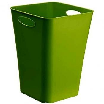 Box per la conservazione dell'abbigliamento quadrato 23l, Plastica PP senza BPA, Verde, 29.5 x 29.5 x 39.5 cm