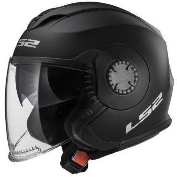 LS2 Offener Helm OF570 Verso Single Mono in Mattschwarz