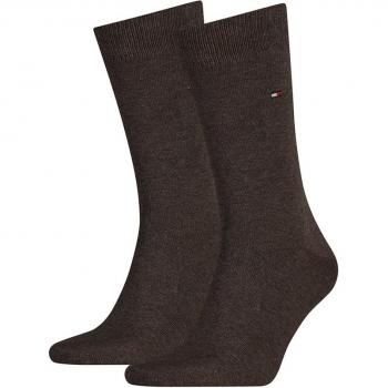 Calzini Uomo Tommy Hilfiger Marrone 39-42 Confezione da 2