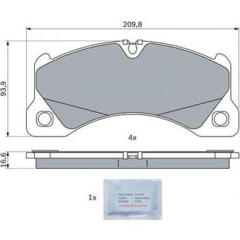Set pastiglie freno Bosch 0 986 424 970, anteriori