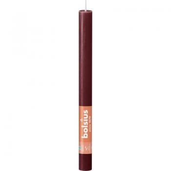 Vela Rústica 270/23 en Terciopelo Rojo – Bolsius