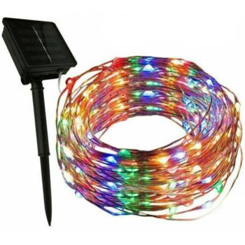10M LED Outdoor Solar String Lights 100 LEDs Fairy Christmas Party Garland
