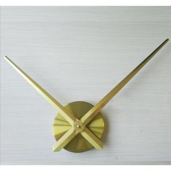 Modern Acrylic Mirror Wall Clock with Metal Dial