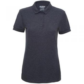 Gildan dames premium katoenen sport dubbel piqué poloshirt S zeegroene kleur