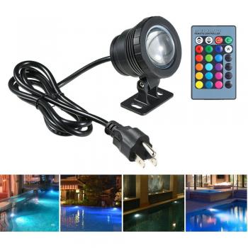 20W IP65 RGB LED Pool Light with Remote and 16 Color Options