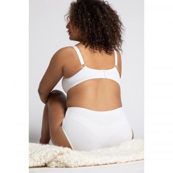 Comfortable Cotton Stretch Panties 2 Pack, Plus Size, Women's White, Size 36/38