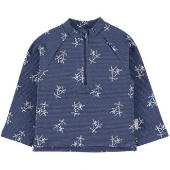 Camicia di bagnato a maniche lunghe “Sterntaler” in blu palme