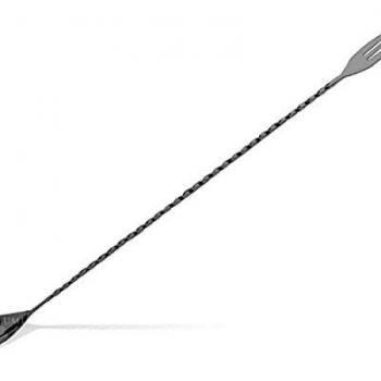 Lumian Trident Bar Spoon Cucchiaio Mescolatore Professionale 40 cm in Nero
