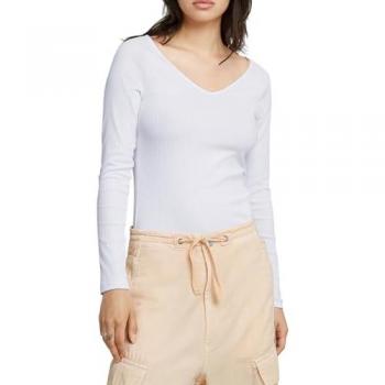 Polo G‑Star Raw con scollino A V bianco