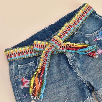 Casual Female Braided Wide Strap Belt