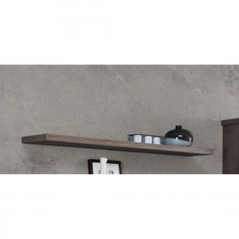 Corona 140cm Wall Shelf - Dark Tabak Oak