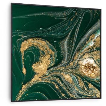 Radiateur infrarouge Klarstein Wonderwall Air Art - Panneau chauffant - 60x60cm - 350W - Motif Tourbillon