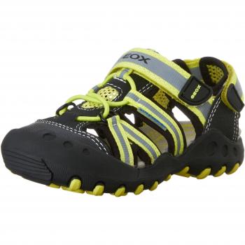 Sandali per bambini GeoxJR Sandal Kyle C, taglia 33 EU, modello multicolore (Black/Lime GREENC9B3S)