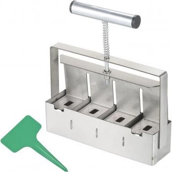 Portable 2-Inch Soil Block Maker with Dibbles and Reusable Labels