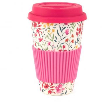 Cambridge Bamboo Travel Mug with Lid and Straw