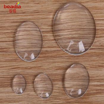 Oval Resin Patch Circles for DIY Craft
