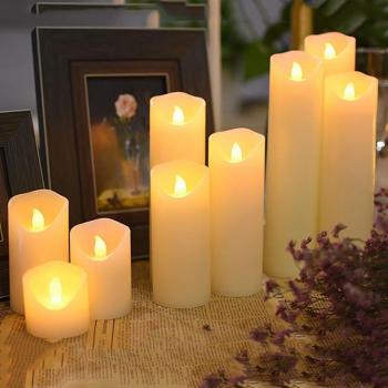Veilleuse LED sans flamme à piles