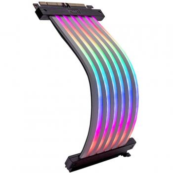 Cavo Riser PCIe x16 3.0 20 cm Bianco con Testa Femmina a 180° ARGB ACAZ-20R-I