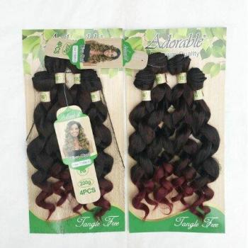 Diva Curl Synthetic Hair Set 4PCS with Fringe