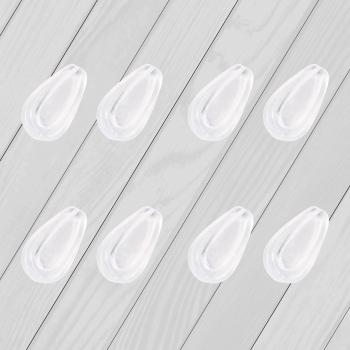E.O.S Clear Silicone Rubber Replacement Nose Pads for OAKLEY Lizard 2 Frame