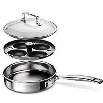 Silberne Sautépfanne Le Creuset 20 cm (Pfanne + Kochtopf)