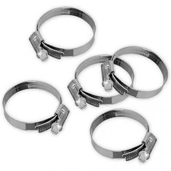 COLLIERS DE SERRAGE DURITE TUYAU INOX A4 AISI316 MARIN W5 LARGE 12 MM - Serrage 70 x 90