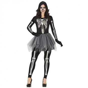 Costume da scheletro con cappuccio femminile