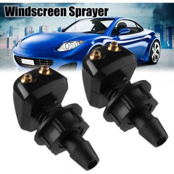 Universal Front Windshield Washer Wiper Nozzle Sprayer 2 Pack for Toyota Mazda Hyundai