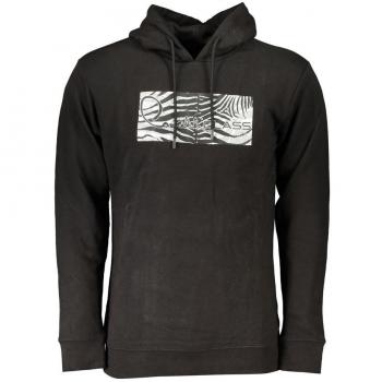 Cavalli Class Zebra Druck Kapuzenpullover Schwarz L