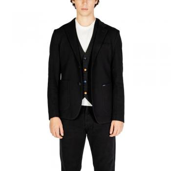 Black Button-Up Blazer for Men - Size XL